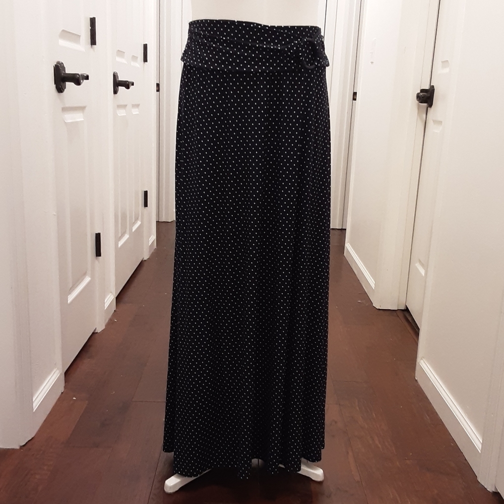 Robert  Louis  blue and white maxi skirt
